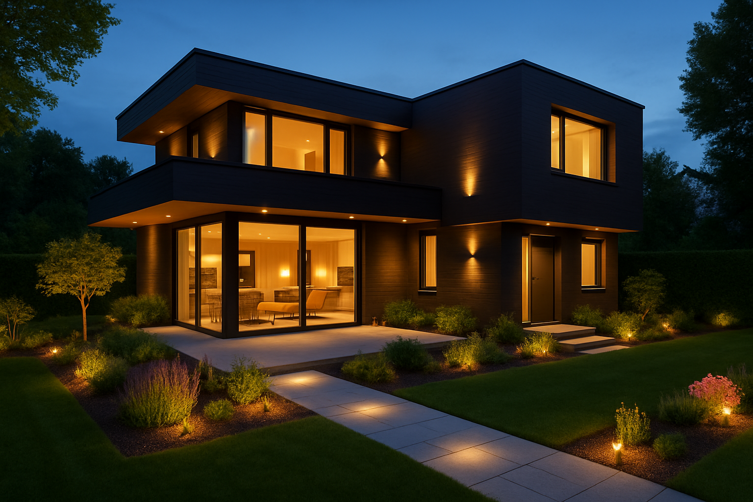 Sfeervol verlichte woning Sfeervol verlichte woning